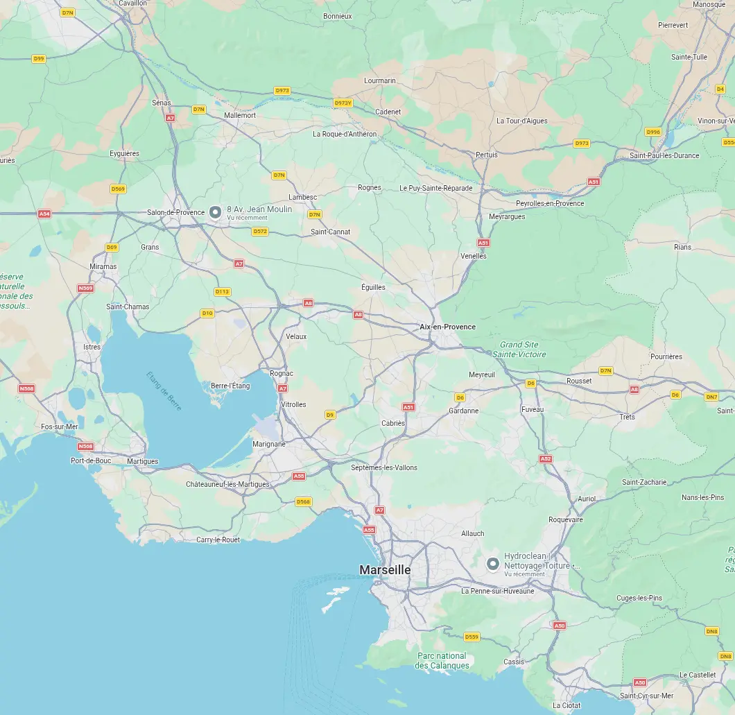 Carte des Bouches-du-Rhône